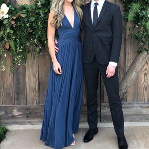 BCBG Blue Maxi Formal Evening Gown